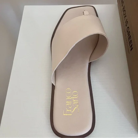 Franco Sarto Women's Leather Beige Slide Sandals, Size 8.5, Brand new - Picture 5 of 8